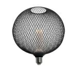 ampoule-filament-led-4w-400lm-culot-e27-globe-grille-noire-200mm