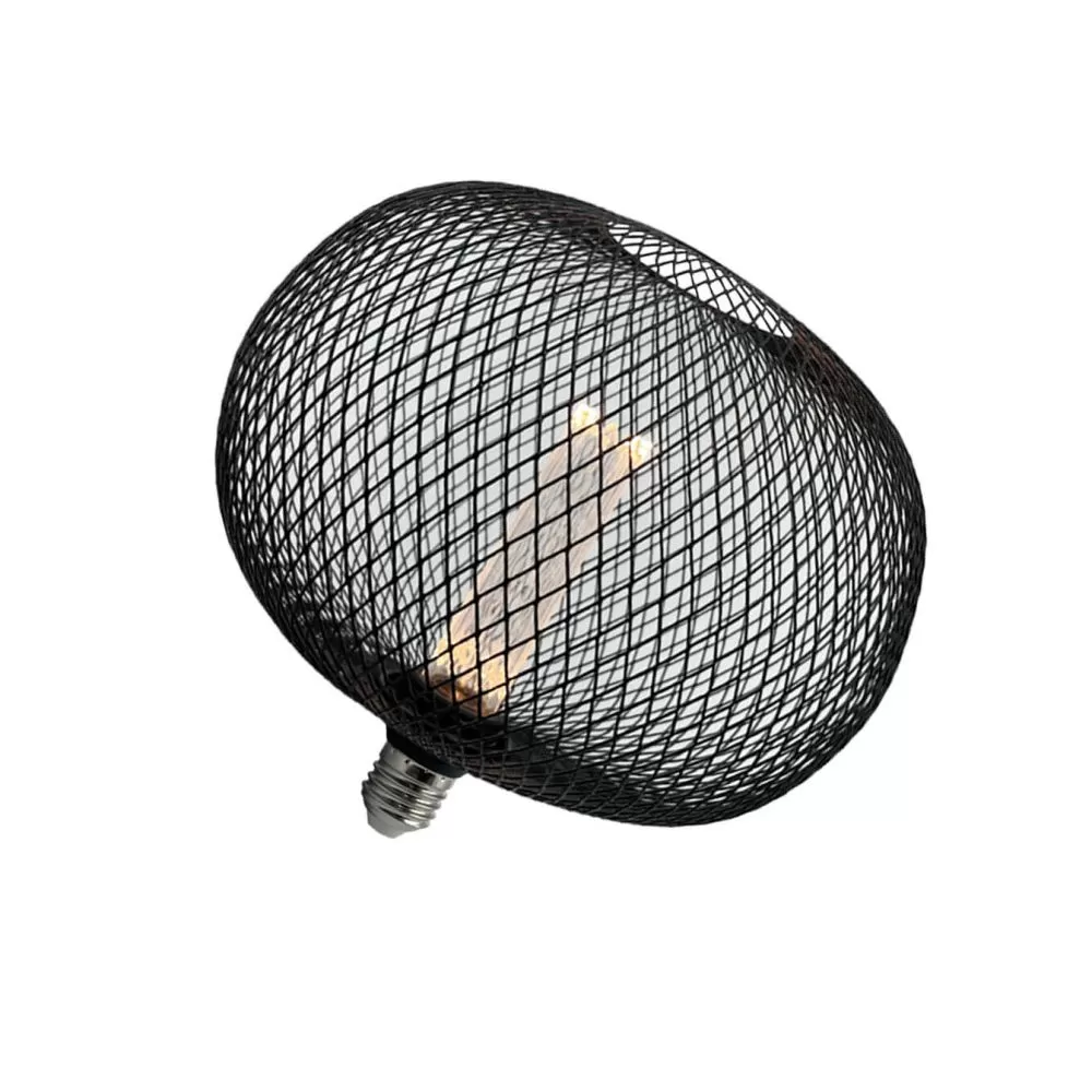 ampoule-filament-led-4w-culot-e27-grille-noire-boule-220mm
