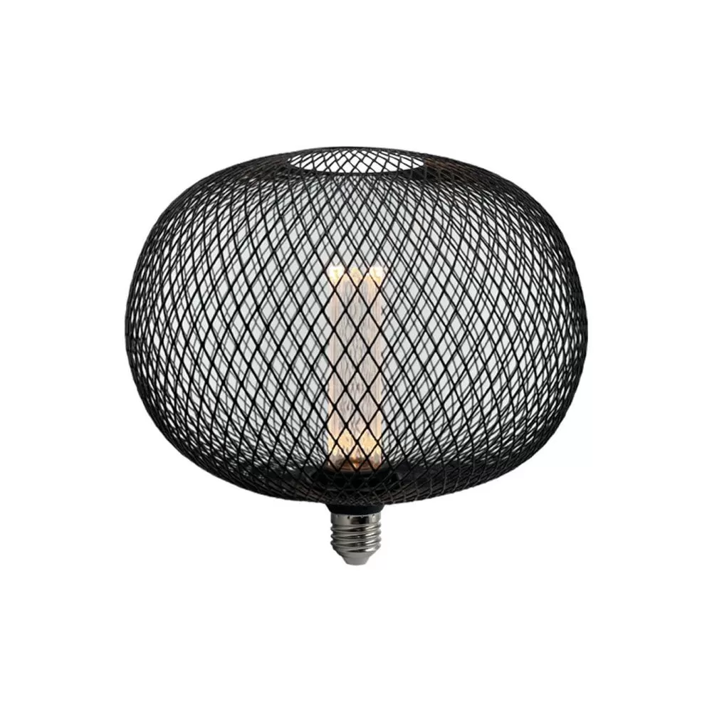 ampoule-filament-led-4w-culot-e27-grille-noire-boule-220mm