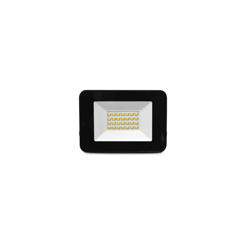 Projecteur LED Plat Noir 20W 6000K IP65