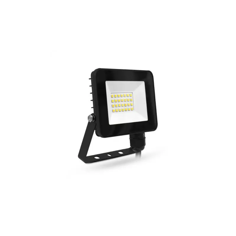 Projecteur LED Plat Noir 20W 6000K IP65