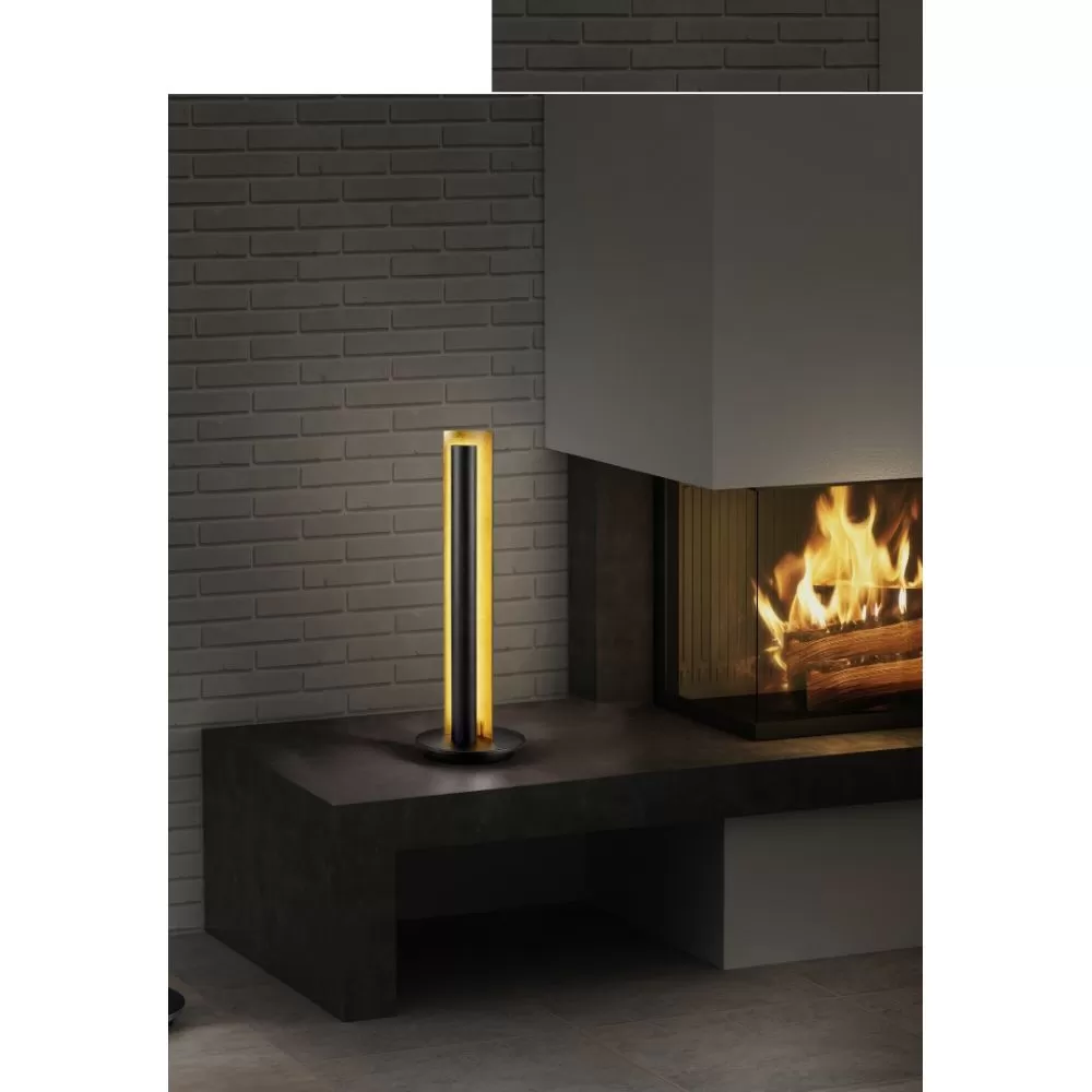 TRIO Lampe de table intérieur noir TEXEL - Pas cher