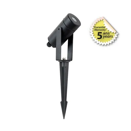 Projecteur Piquet LED Noir 6W 460LM 2900K - Garantie 7 ans