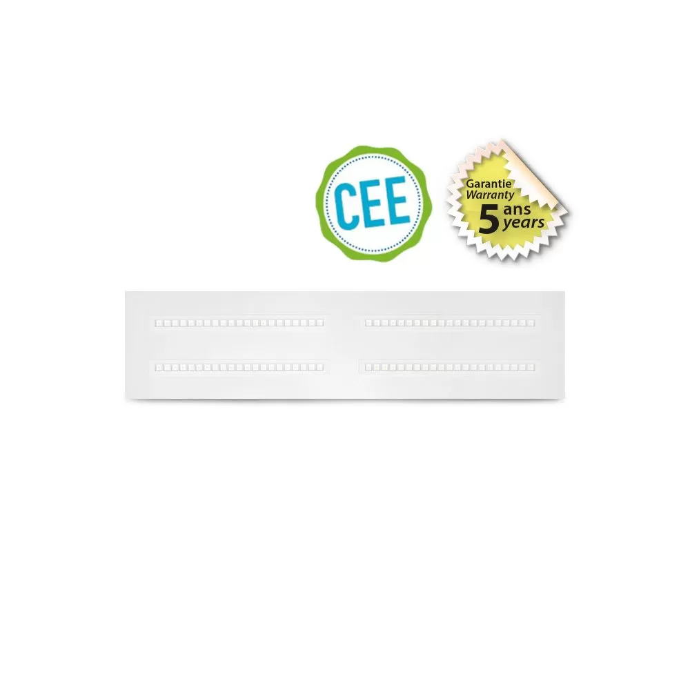 Plafonnier LED Blanc CEE 295 x 1195 mm 30W 4000K DALI/PUSH - Garantie 5 ans