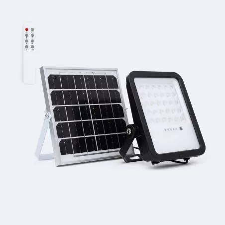 kit-projecteur-solaire-10w-1200lm-ip65-telecommande-minuterie