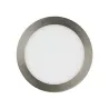 Spot Encastrable led rond inox brossé 15w-1200lm extra plat