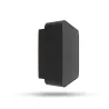 applique-murale-led-ronde-10w-3000k-noir-ip65