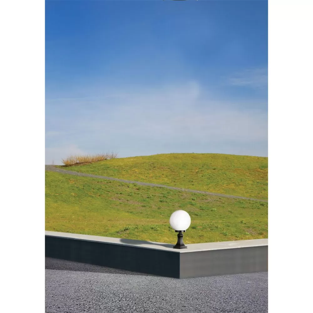 Borne boule CAST IP43 75W E27 Noir - Pas cher