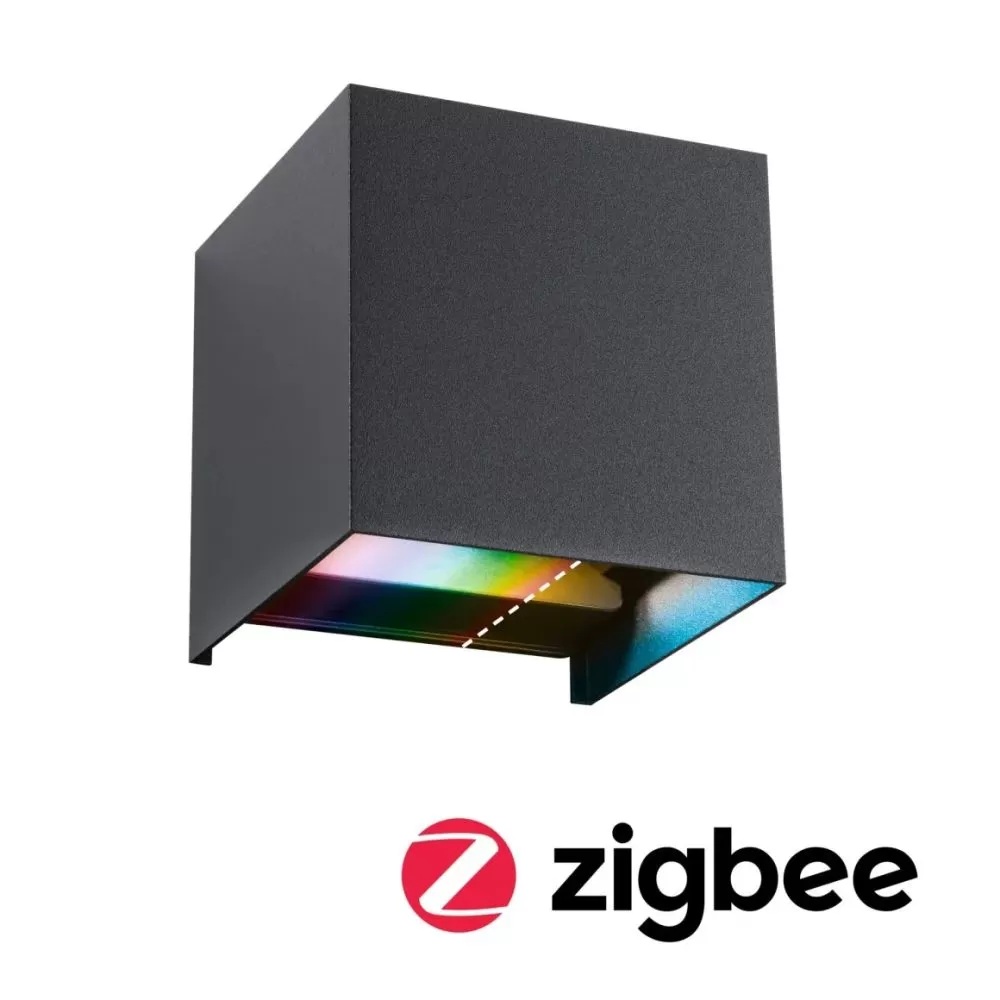applique-salle-de-bain-led-zigbee-30-cybo-ip44-carre-100x100mm-rgbw-300lm-230v-anthracite