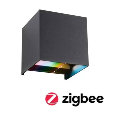 applique-salle-de-bain-led-zigbee-30-cybo-ip44-carre-100x100mm-rgbw-300lm-230v-anthracite