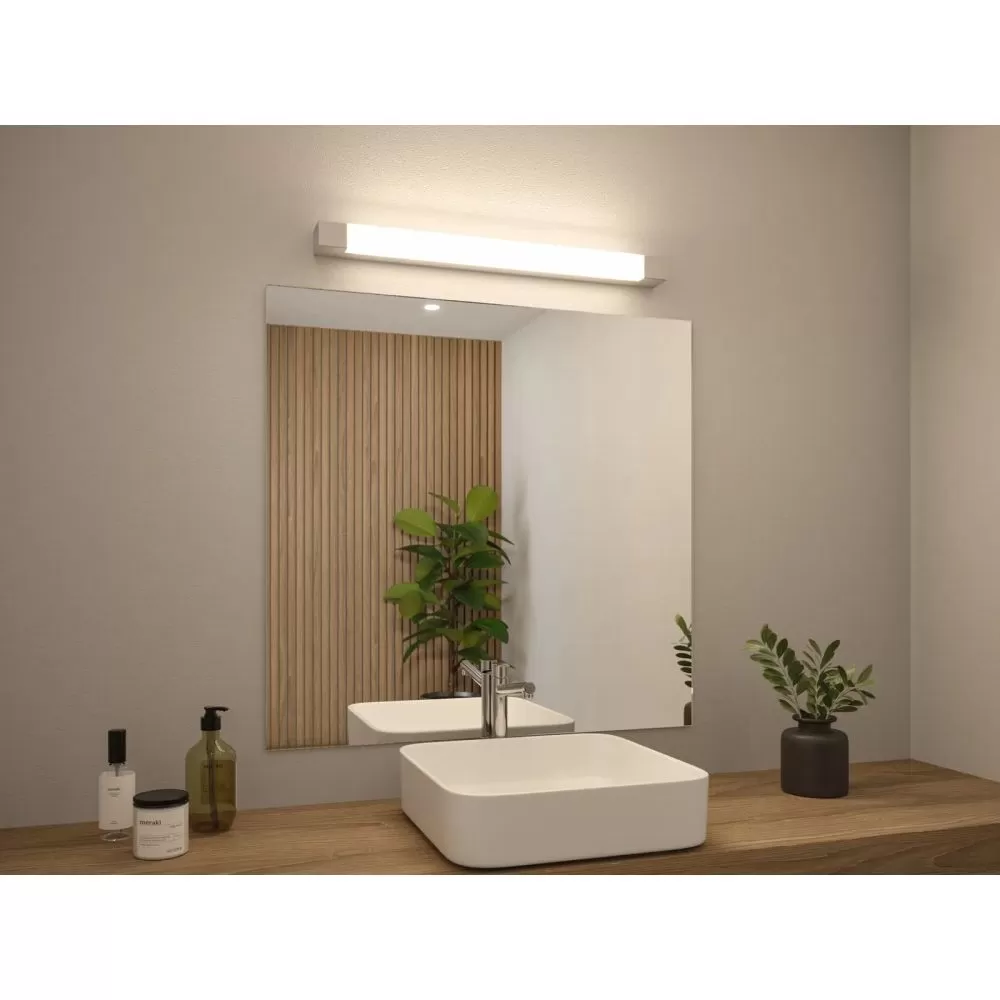 WallCeiling Quasar IP44 LED 10,5W 700mm Chrome/Blanc 230V métal/acr...