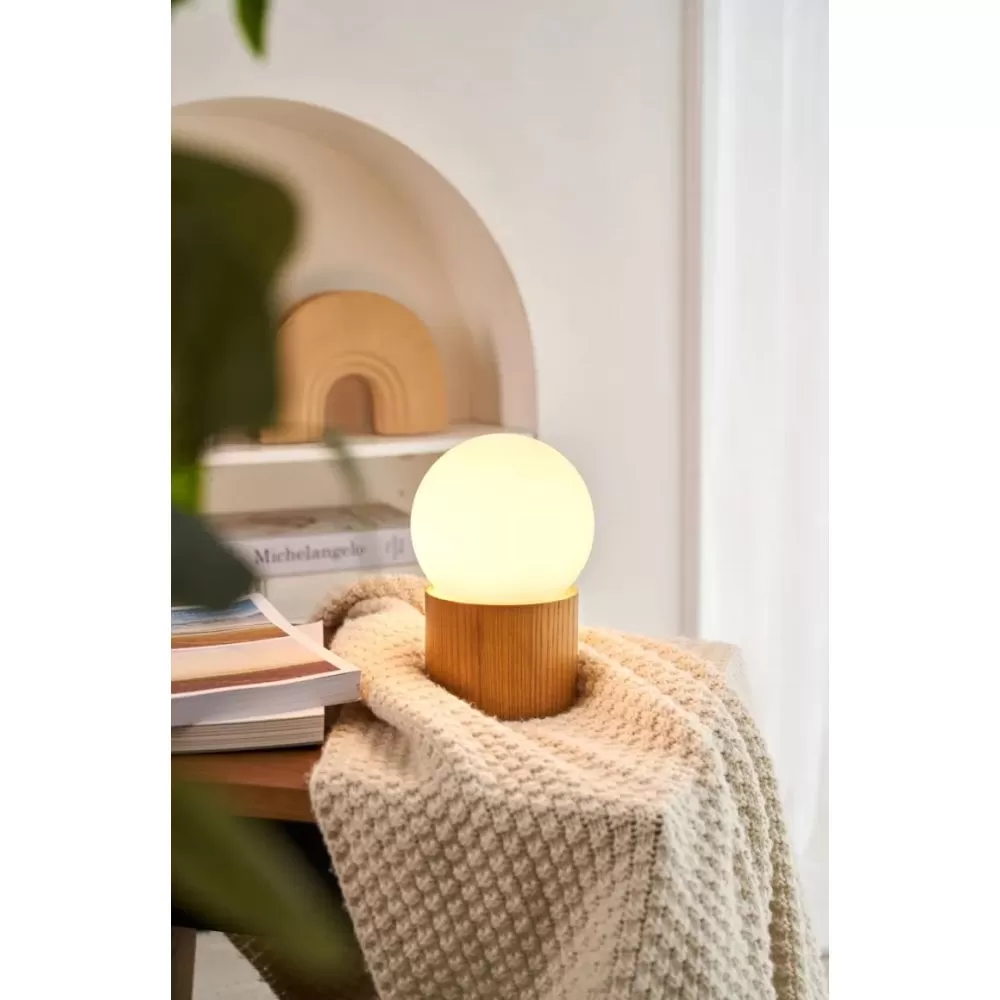 Lampe à poser Woody Shine G9 max. 20W Bois/Naturel