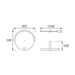 SATURN LED NOIR Ampoule SMD LED. Lampe à poser SMD LED, inclus - Pa...