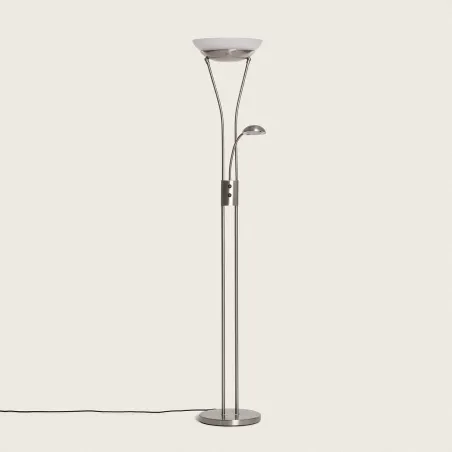 lampadaire-sur-pied-abat-jour-rotin-culot-e27-pied-blanc