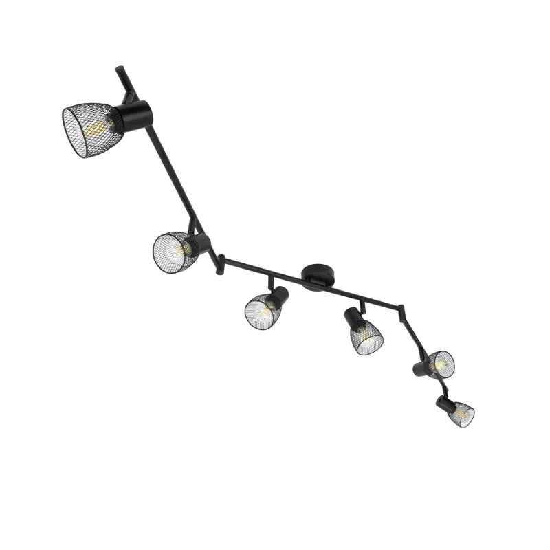plafonnier-6-tetes-noire-orientables-grille-cage-culot-e14