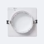 support-encastrable-orientable-carre-blanc-gu10-es111