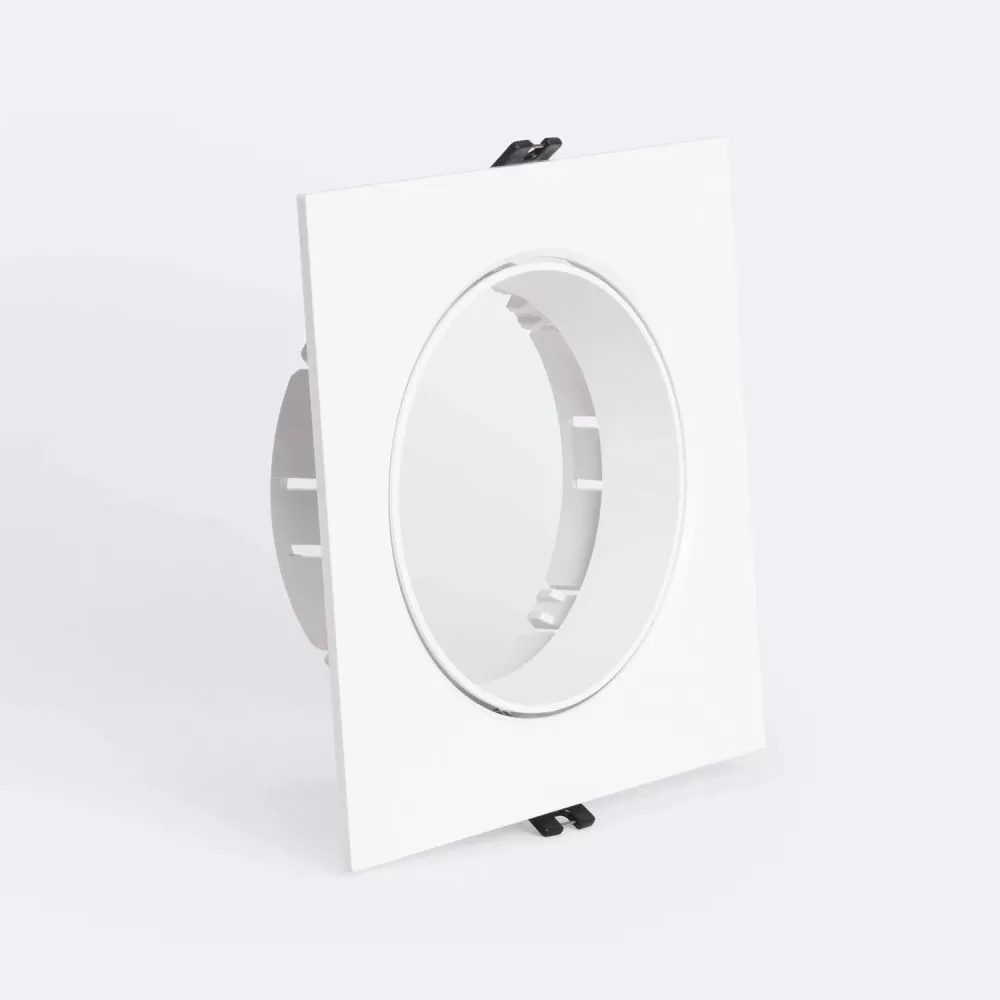 support-encastrable-orientable-carre-blanc-gu10-es111