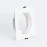 support-encastrable-orientable-carre-blanc-gu10-es111