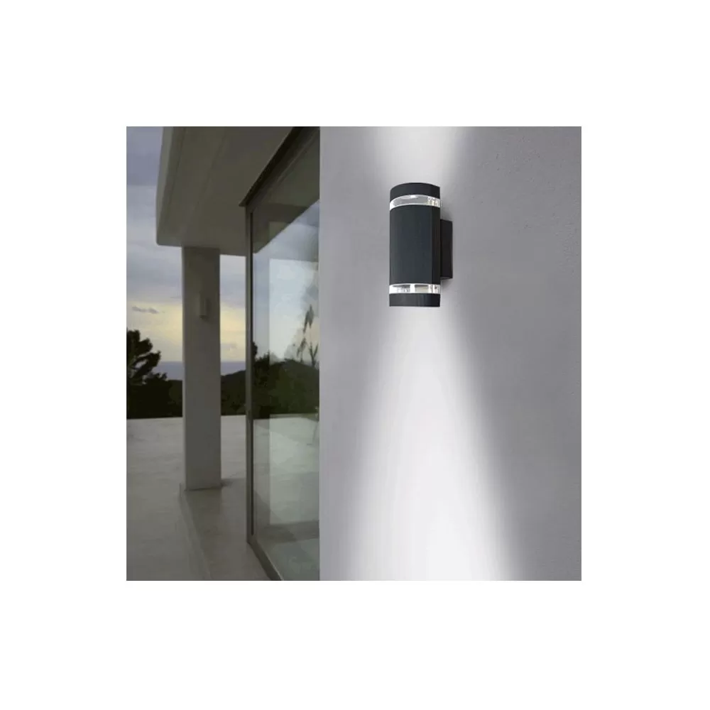 Applique Murale GU10 x 2 Gris Anthracite
