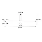 crosse-doubles-pour-mat-poteau-droit-tete-candelabre-eclairage-public-noir