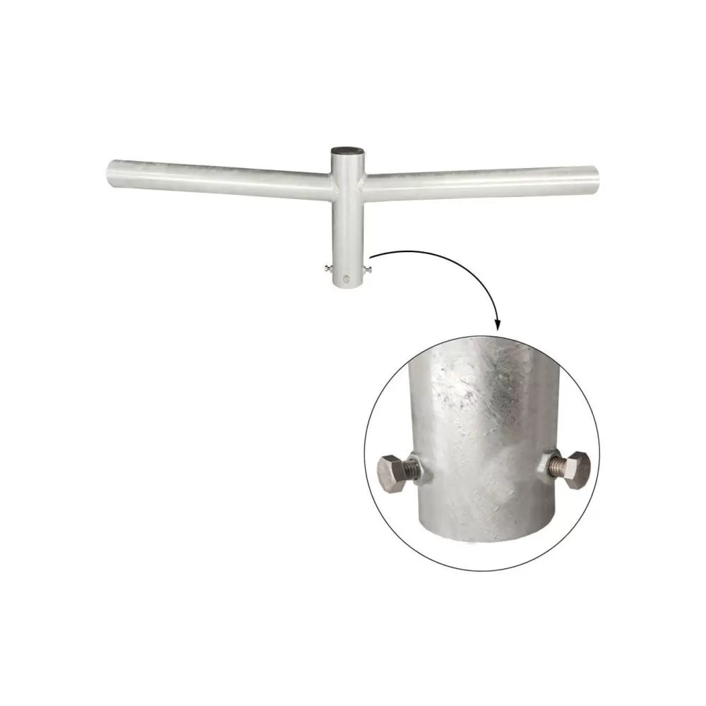 crosse-doubles-pour-mat-poteau-droit-tete-candelabre-eclairage-public-noir