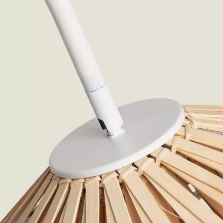lampadaire-sur-pied-abat-jour-bambou-culot-e27-pied-blanc