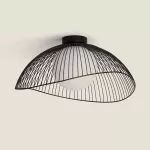plafonnier-metal-dore-et-cloche-verre-culot-e27-interieur-reflecteur