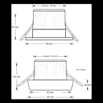 SPOT SALSA Spot 9W blanc recouvrable CTC 2700/3000/4000K-rt2012-re2020