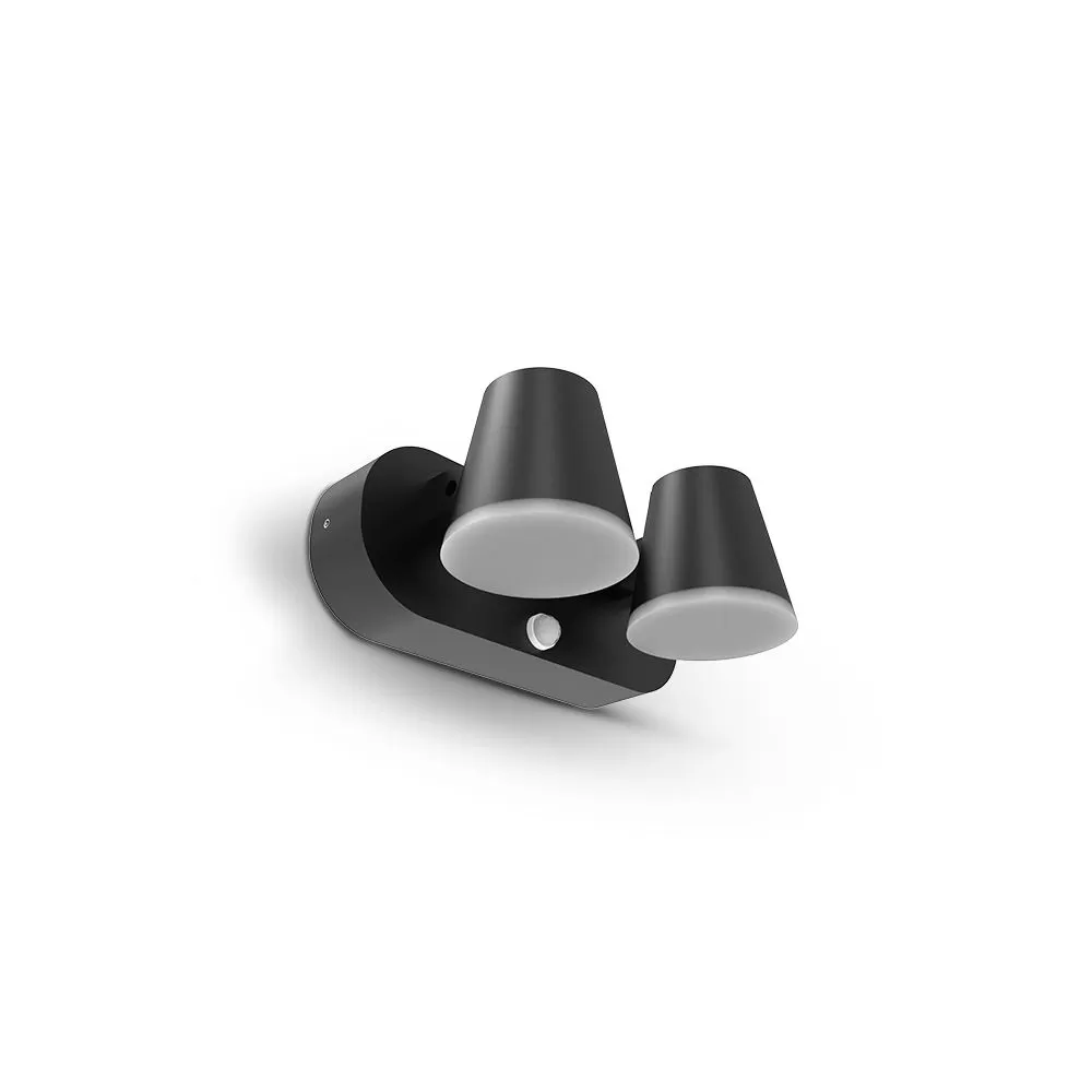 applique-murale-double-orientable-led-noir-detecteur-ir-20w-3000k