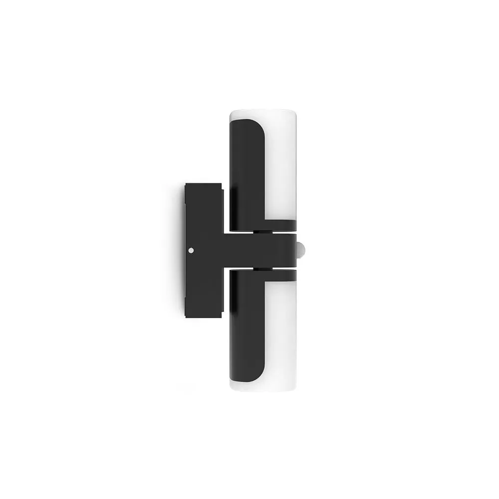 applique-murale-orientable-double-led-noir-125w-3000k-detecteur-ir