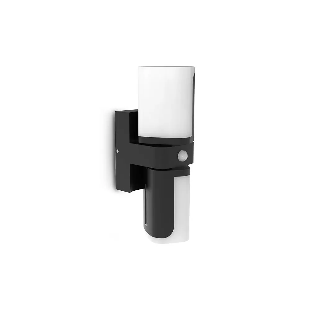 applique-murale-orientable-double-led-noir-125w-3000k-detecteur-ir