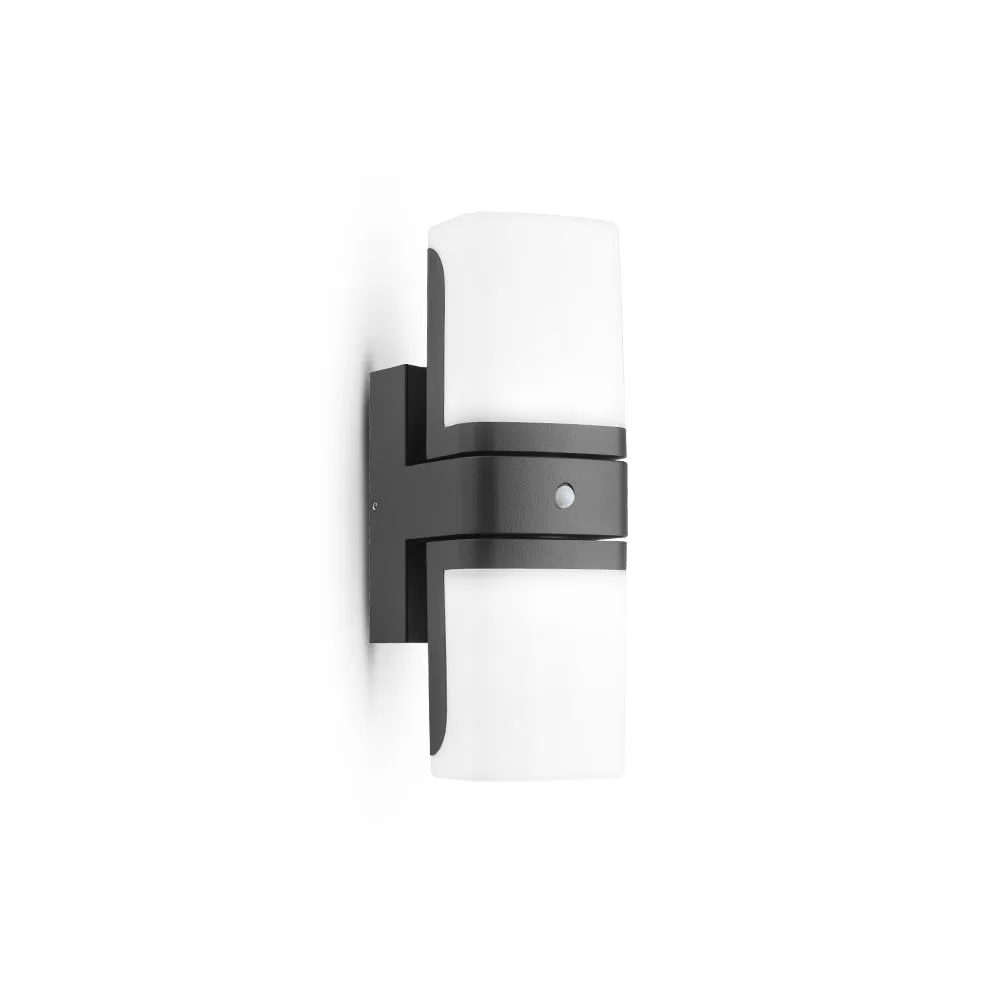 applique-murale-orientable-double-led-noir-125w-3000k-detecteur-ir