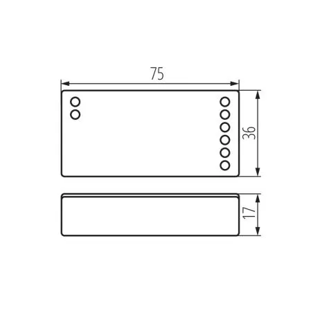 Contrôleur pour bandeaux LED CTRL 12/24V MONO/CCT