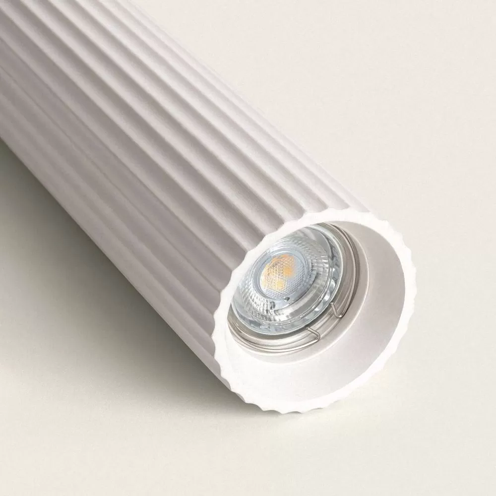 suspension-blanche-tube-platre-culot-gu10