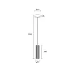 suspension-blanche-tube-platre-culot-gu10
