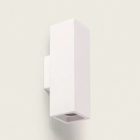 applique-platre-carre-double-culot-gu10-blanc