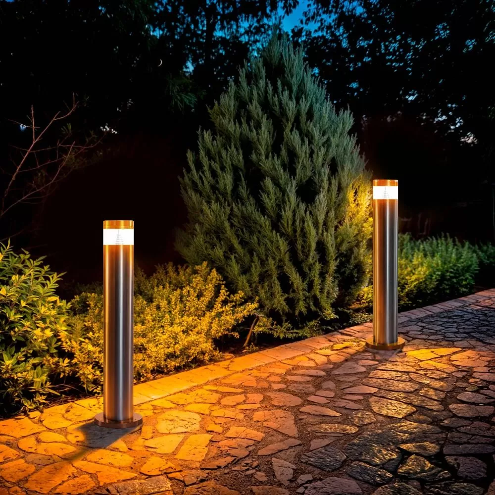 borne-potelet-exterieur-50cm-blanche-6w-led-ip44