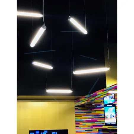 Réglette tubulaire led intégrées 60cm-23w-ip66-2200 lumens-cct-3000k-4000k