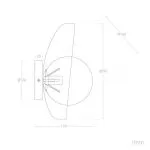 applique-murale-metal-et-verre-blanc-culot-e14