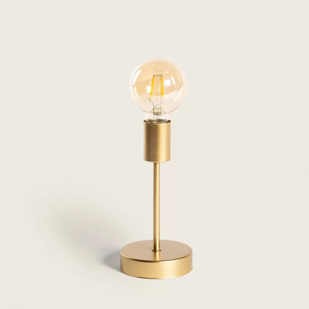lampe-led-portable-a-poser-a-piles-metal-dore