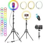 trepied-barre-led-rgbw-anneaux-selfie-video-support-smartphones