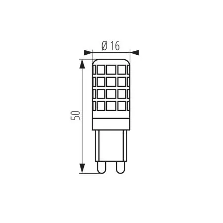 Ampoule led g9-ZUBI 4W-Source LED 520lm-3000k