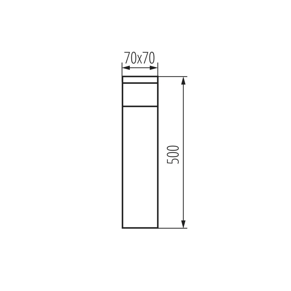 poteau-de-jardin-noire-50cm-culot-g9-dasten-50-b