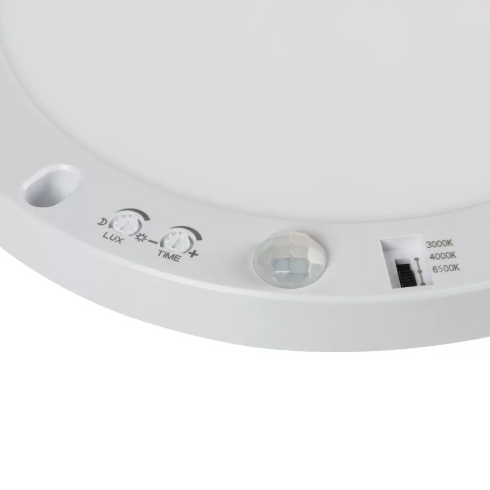 Plafonnier encastrable ajustable détecteur de mouvement ERGA PIR 17W CCT-W