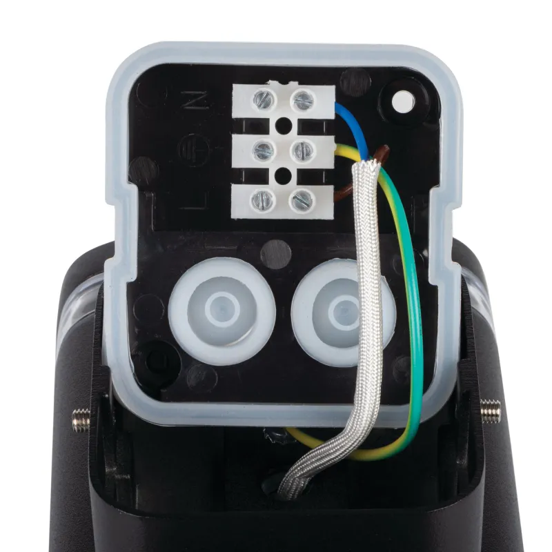 applique-exterieure-noire-ip54-double-gu10