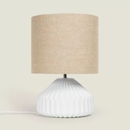 lampe-de-table-ceramique-blanche-abat-jour-beige-culot-e27-