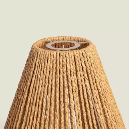 abat-jour-suspension-papier-tresse-forme-conique-et-chapeaux-