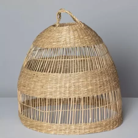 abat-jour-suspension-cloche-fibres-diametre-36cm