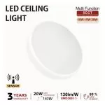 plafonnier-led-detecteur-hf-ip44-3-puissances-et-5-teintes-ajustable-