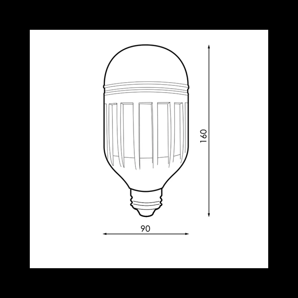 Ampoule led e27 industriel 50w-5500 lumens-6500k